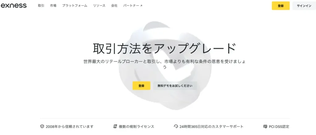 海外FXおすすめランキング8位はExness