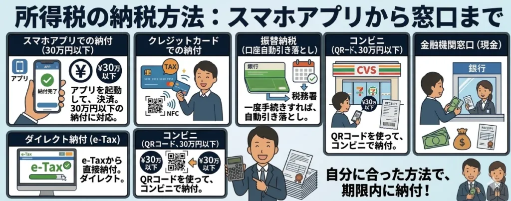 海外FXの税金の納付方法