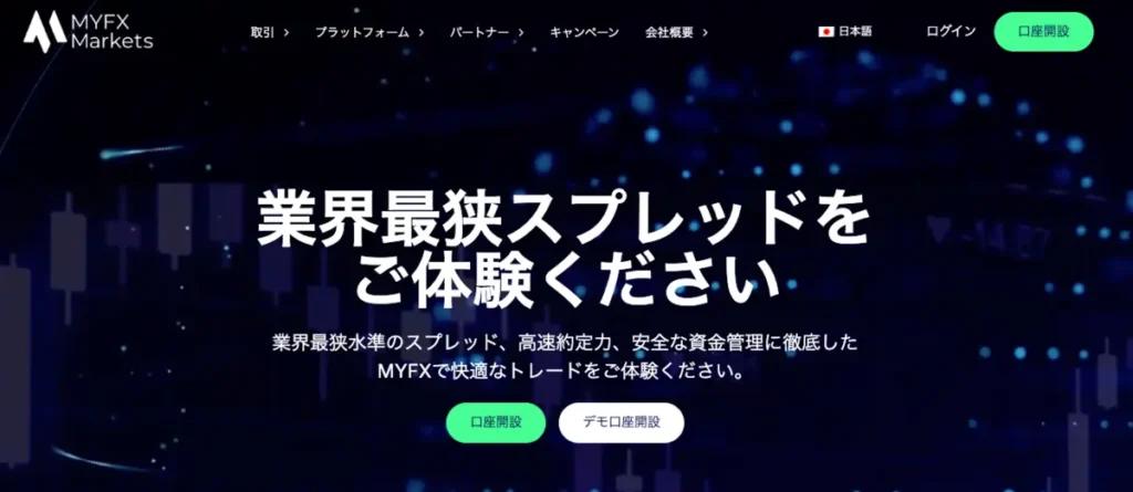 海外FXおすすめランキング10位はMYFXMarkets
