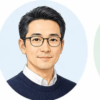 40代男性の口コミ投稿者イラスト