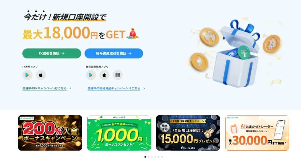 仮想通貨取引所と同じアカウントで利用できる