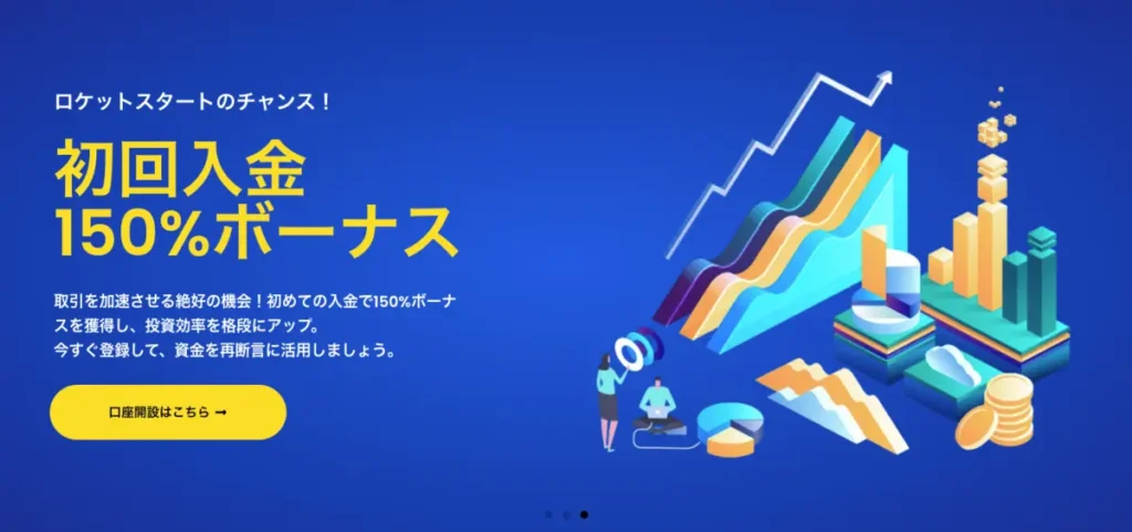 SwiftTraderの初回入金150%ボーナス