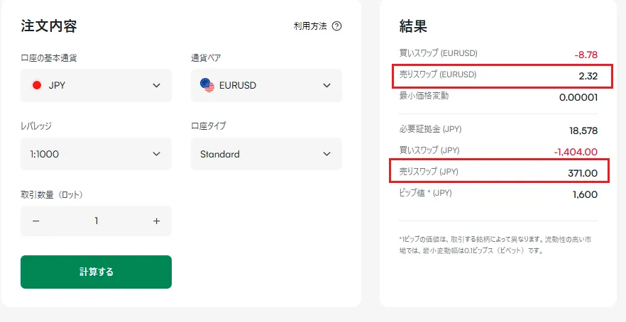 クロス円以外の計算方法